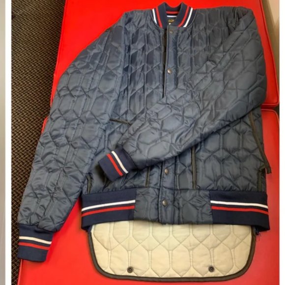 Sportchief M-L Vintage  Liner Jacket. Top half of snowsuit. Navy w/red w… - Picture 10 of 14